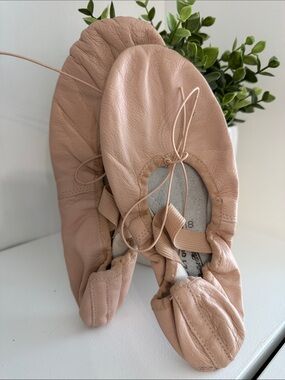 Capezio Leather Ballet Flats in Blush